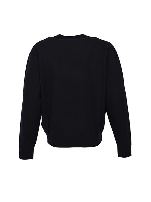 Maglia in lana con patch logo DSQUARED2 | S74HA1552 D13142477